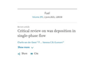 Critical Review on Wax Deposition in Single-Phase flow