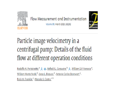 Particle image velocimetry in a centrifugal pump: Details of the fluid flow at different operation conditions